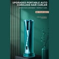 thumbnail image 4 of Graflsoa Cordless Auto Curling Iron with LCD Display, 3 Heat Settings, 4 Timer Modes, 5200mAh Rechargeable Battery, Dual Rotation for Versatile Styles, Portable Design in Teal & Purple, 4 of 7