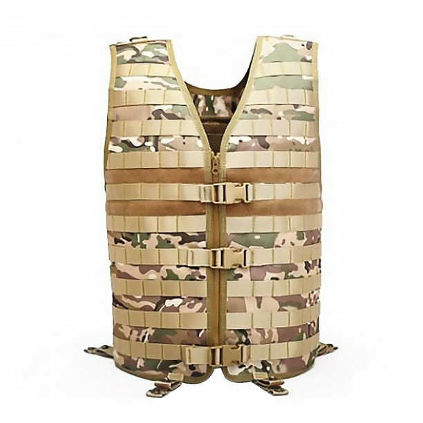 Chaleco para exteriores, impermeable ajustable, chaleco de caza Molle, frente abierto, camuflaje CP Inevent OD000377-02