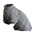 thumbnail image 3 of Sphynx Cat Clothes Hairless Cats Turtleneck Pullover Warm and Soft Cat Pajamas Shirt with Sleeves Fleece Pet Winter Clothes (Dark Gray, Medium), 3 of 5