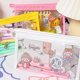thumbnail image 5 of Lápiz transparente Kawaii para estuche con bolsa de cosméticos con cremallera multiusos para Stu, 5 of 5
