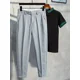 thumbnail image 4 of 9 Pantalones de verano recortados para hombre, pantalones de traje ajustados y trenzados, pantalones rectos, novedad en ropa de diseñador, sastrería, oferta de moda, 4 of 5