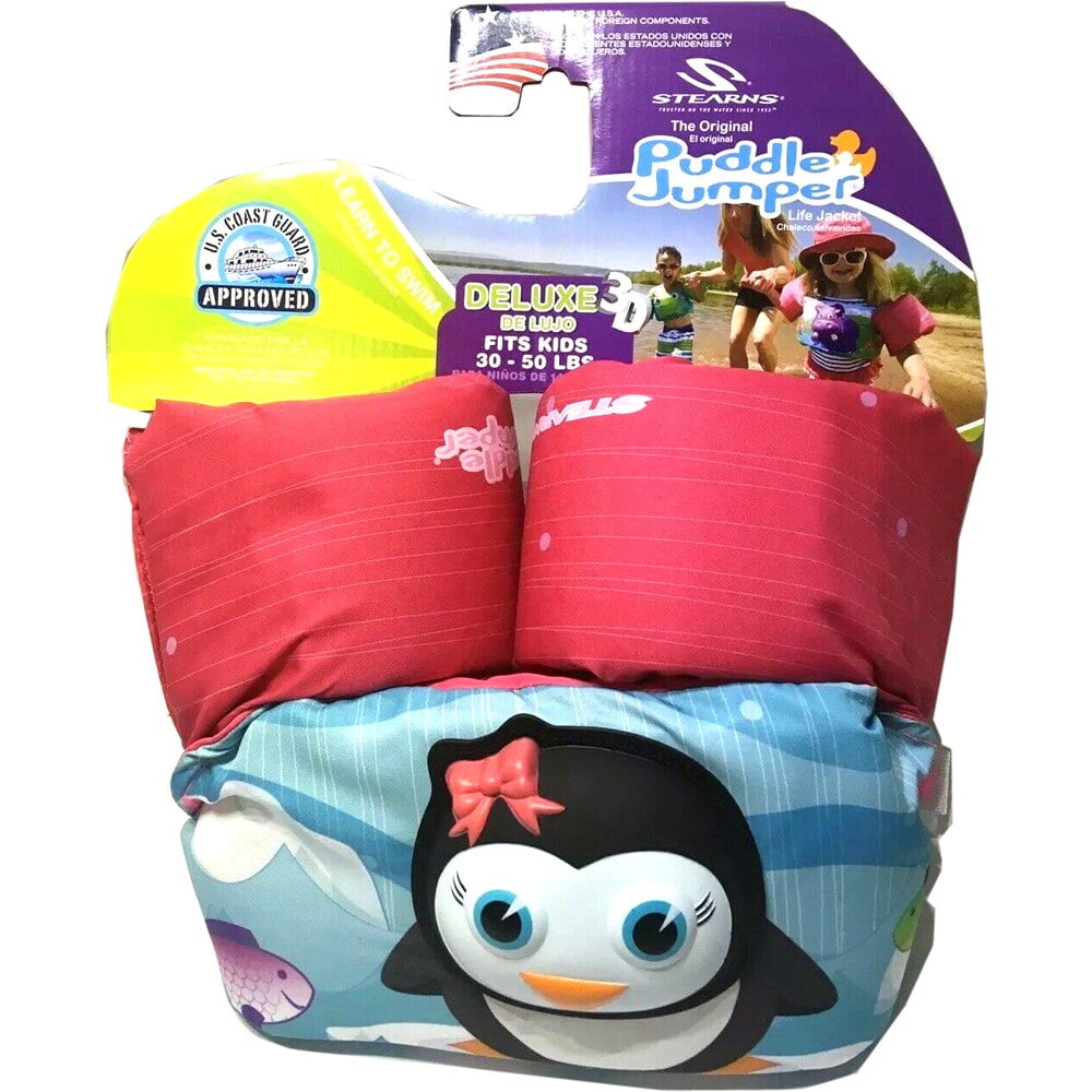 Stearns Puddle Jumper Life Jacket Deluxe 3d Penguin 30-50lbs for sale online 