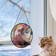 thumbnail image 4 of Customized Abyssinian Hanging Stained Glass for Windows , Abyssinian Hand-Painted Sun Catcher, Abyssinian Garden Hangings Christmas, for Home Décor i1PJ1a, 4 of 5