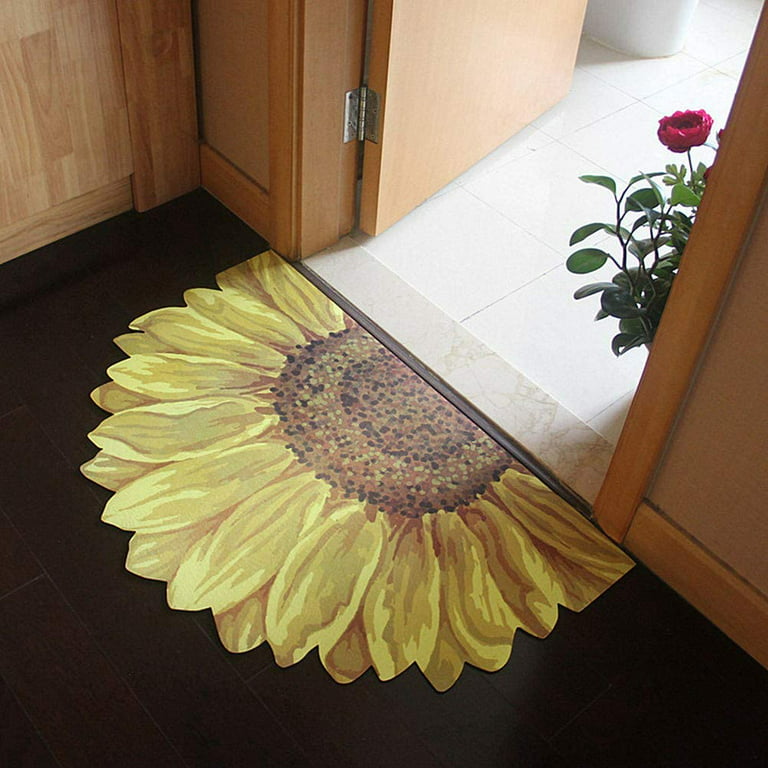 Yellow Sunflowers On A Blue Background Welcome Outdoor Door Mat, Indoor  Entrance Non-slip Doormats, Outside Patio Rug Pad, Mesh Dirt Mud Trapper,  Fall Halloween Home Decor, Xmas Decor - Temu