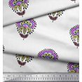 thumbnail image 2 of Soimoi Rayon Fabric Leaves & Floral Block Print Fabric by Yard 42 Inch Wide, 2 of 3