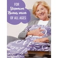 thumbnail image 4 of LHSHID Bonus Mom Gifts Bonus Mom Blanket Stepmom Gifts Mother's Day Birthday Gift for Stepmother Bonus Mom Stepmom Soft Throw Blanket Purple 60"x80", 4 of 7