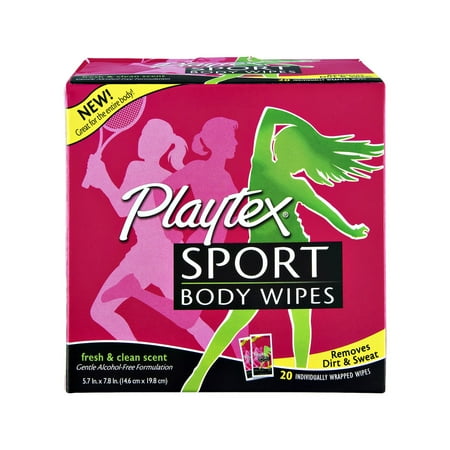 Playtex Sport Fresh & Clean Scent Body Wipes- 20 CT - Walmart.com