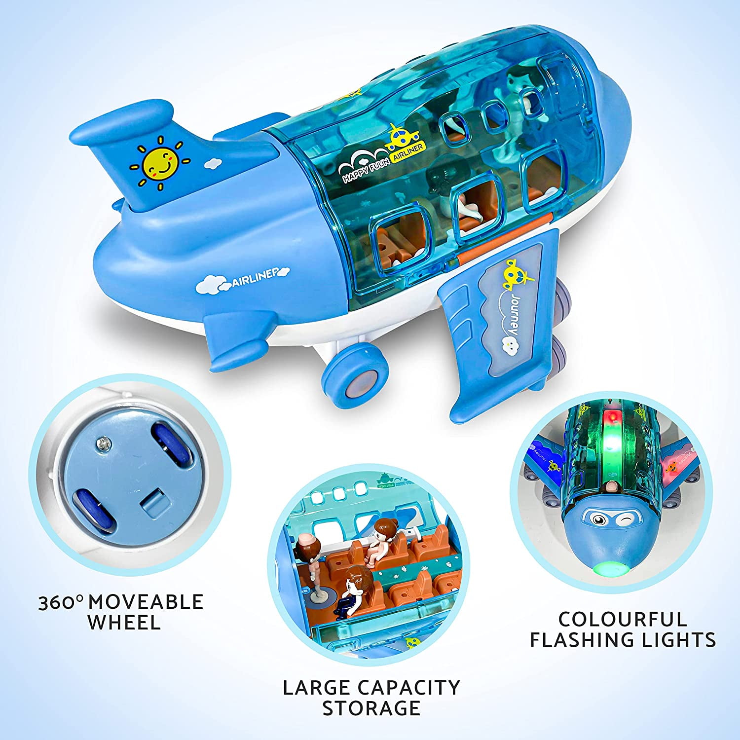 KIDSTHRILL 子供のおもちゃ飛行機 点滅ライト付き 音&飛行機の音 プッシュアンドゴーおもちゃ飛行機 幼児 男の子 女の 並行輸入品 KIDSTHRILL 子供用飛行機おもちゃ バンプ\u0026ゴーテクノロジー おもちゃ