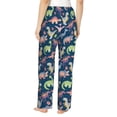 thumbnail image 3 of Naloa Dinosaur Print Women’s Ultra-Soft Comfy Pajama Lounge Pants with Pockets & Drawstring, 3 of 8