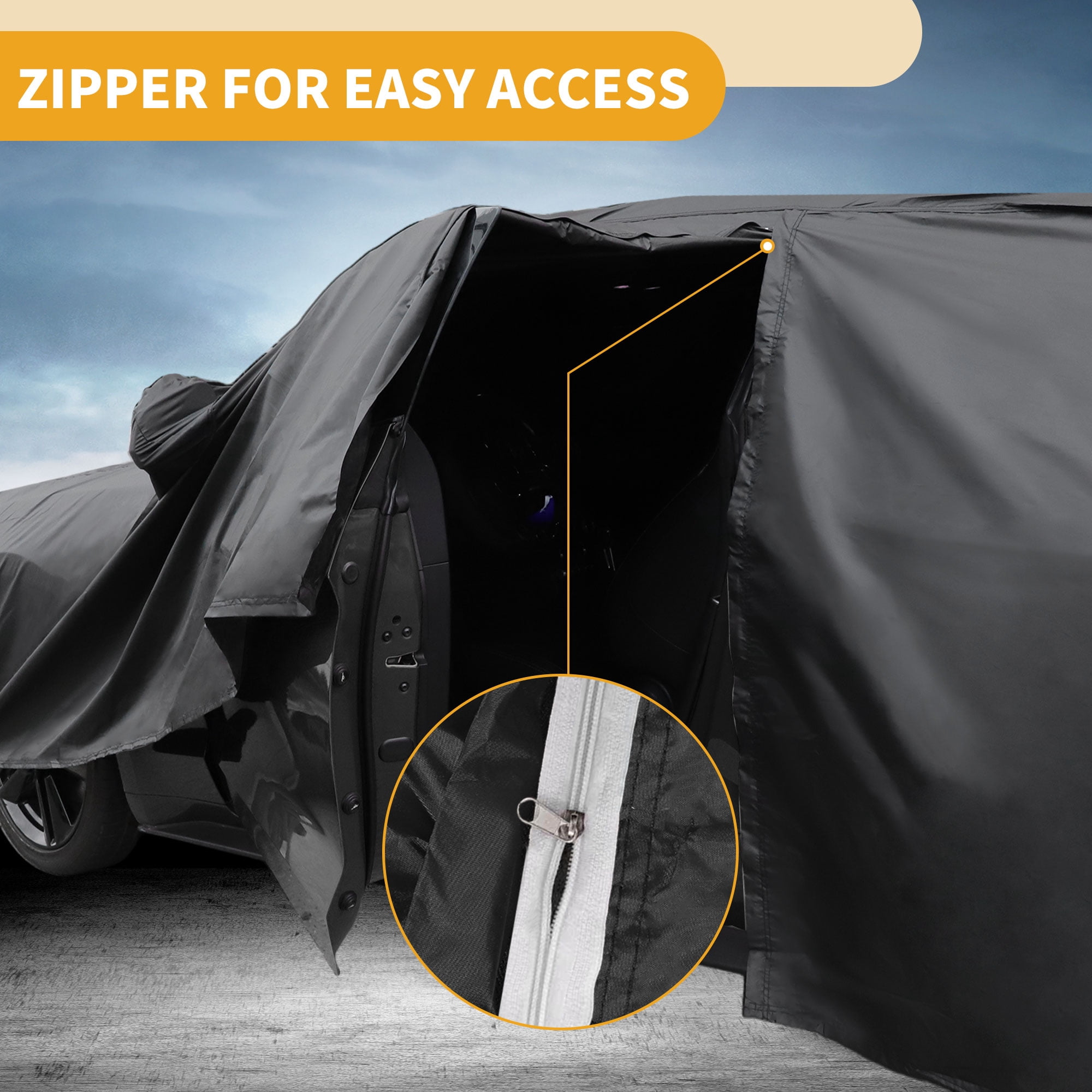 Unique Bargains Durable Waterproof Car Cover Black ["for Ford Escape"]