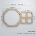 thumbnail image 3 of Ekena Millwork 39 1/4"W x 23 7/8"H x 1/4"T Large Johnston Decorative Fretwork Wood Wall Panels, Birch, 3 of 18