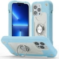thumbnail image 1 of TECH CIRCLE Case for iPhone 14 Pro Max - Shockproof Kickstand Case with Phone Ring Holder, Blue, 1 of 6