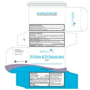 DermaHarmony 5% Sulfur and 2% Salicylic Acid Bar Soap - 4 oz - (1 Bar)