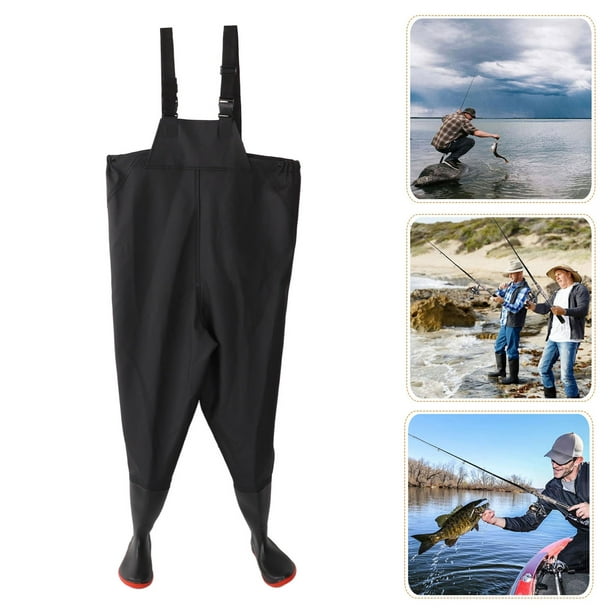 Waterproof Wader Pants, Soft Sealed Durable Thick Chest Wading Pants  Comfortable For Outdoor 40 Size,41 Size,42 Size,43 Size 