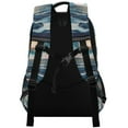 thumbnail image 3 of FORMRS Unisex Backpack Elementary School Travel Bookbag with Reflective Stripes, Rolling Waves, 3 of 7