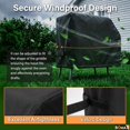 thumbnail image 3 of Griddle Cover for Blackstone 17 inch 22 inch Griddle with Hood and Stand, Outdoor Heavy Duty 600D Polyester Grill Cover for Blackstone 17", 3 of 7