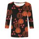 thumbnail image 1 of Puntoco Camiseta Suelta con Estampado de Moda para Mujer Camisa de Manga de Siete Puntos Camiseta Informal con Cuello Redondo Puntoco Puntoco-2925, 1 of 4