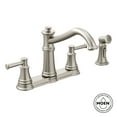 thumbnail image 6 of Moen Belfield Spot Resist Stainless Two-Handle Kitchen Faucet, 6 of 7