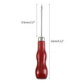 thumbnail image 5 of WE-POLUJ 2 Pcs Wooden Handle Awls Gourd Shape Leather Hole Puncher DIY Tailor Sewing Stitching Needles Pin Punching Tool, 5 of 9