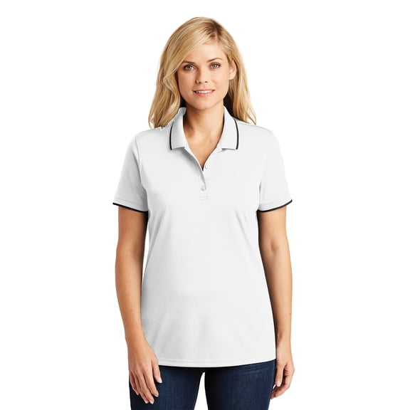 Port Authority Ladies Dry Zone Uv Micro-Mesh Tipped Polo