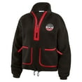 thumbnail image 2 of Women's WEAR by Erin Andrews Black Kansas City Chiefs Polar Fleece Half-Zip Jacket, 2 of 5