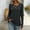 Grey, variant on Ladies' Autumn And Winter New Loose Casual V Neck Button Hole Striped Top Long Sleeve Compression Shirt Womens T Shirts Casual Juniors Graphic Tops Football Shirt Women 2 T Loose Work Tops Women Long