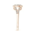 thumbnail image 3 of ANGARA Natural Diamond Halo Split Shank Engagement Ring in 14K Rose Gold for Women (Size-3.2mm| Color-I-J| Clarity-I1-I2) | April Birthstone, Anniversary Jewelry Gift for Women | Natural Diamond Ring, 3 of 9