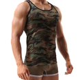 thumbnail image 3 of Camiseta interior sin mangas de camuflaje para hombre Fitness Sport Tank Stretch Slim Fit Top _ad, 3 of 5
