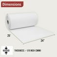 thumbnail image 5 of Simond Store Ceramic Fiber Paper - 3 mm (1/8") Thick x 24" x 25' - 2300F Rated - High Temperature Insulation Gasket Paper for Kiln, Furnace, Stove, Glass Fusing, Non Asbestos, 5 of 8