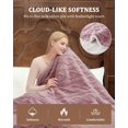thumbnail image 2 of QinaQin ETL Certified King Size 90×100 Inch Pink Thick Tufted Sherpa Heated Blanket with 10 Heating Levels and 10 Time Settings Fast Heating, 2 of 8
