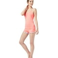 thumbnail image 2 of Aeropostale Womens Solid Pajama Sleep Tank Top, Orange, Juniors, Large, 2 of 3