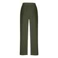 thumbnail image 7 of Gamivast Linen Pants Women Crochet Lace Insert Side Elastic Waist Beach Pants Summer Loose Fit Casual Pants Lightweight Breathable Vacation Wear, 7 of 7