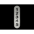 thumbnail image 2 of Reflective House Address Number Plaque, Custom Vertical Mailbox Number Letters, 18”x5” Pre Drilled Aluminum House Plaque for Outdoor, 12-month Warranty (Grey), 2 of 5
