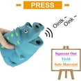 thumbnail image 4 of Chok Dog Squeaky Toy, Latex Dog Chew Toys - Sound Squeaker Grunting Pig Dog Toy Durable Self Play 8" Dog Squeeze Toy for Dental Biting Chasing to Kill Boring Time (Blue), 4 of 5