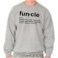 thumbnail image 3 of Funcle Fun Uncle Definition Cool Men's Crewneck Sweatshirt Brisco Brands L, 3 of 6