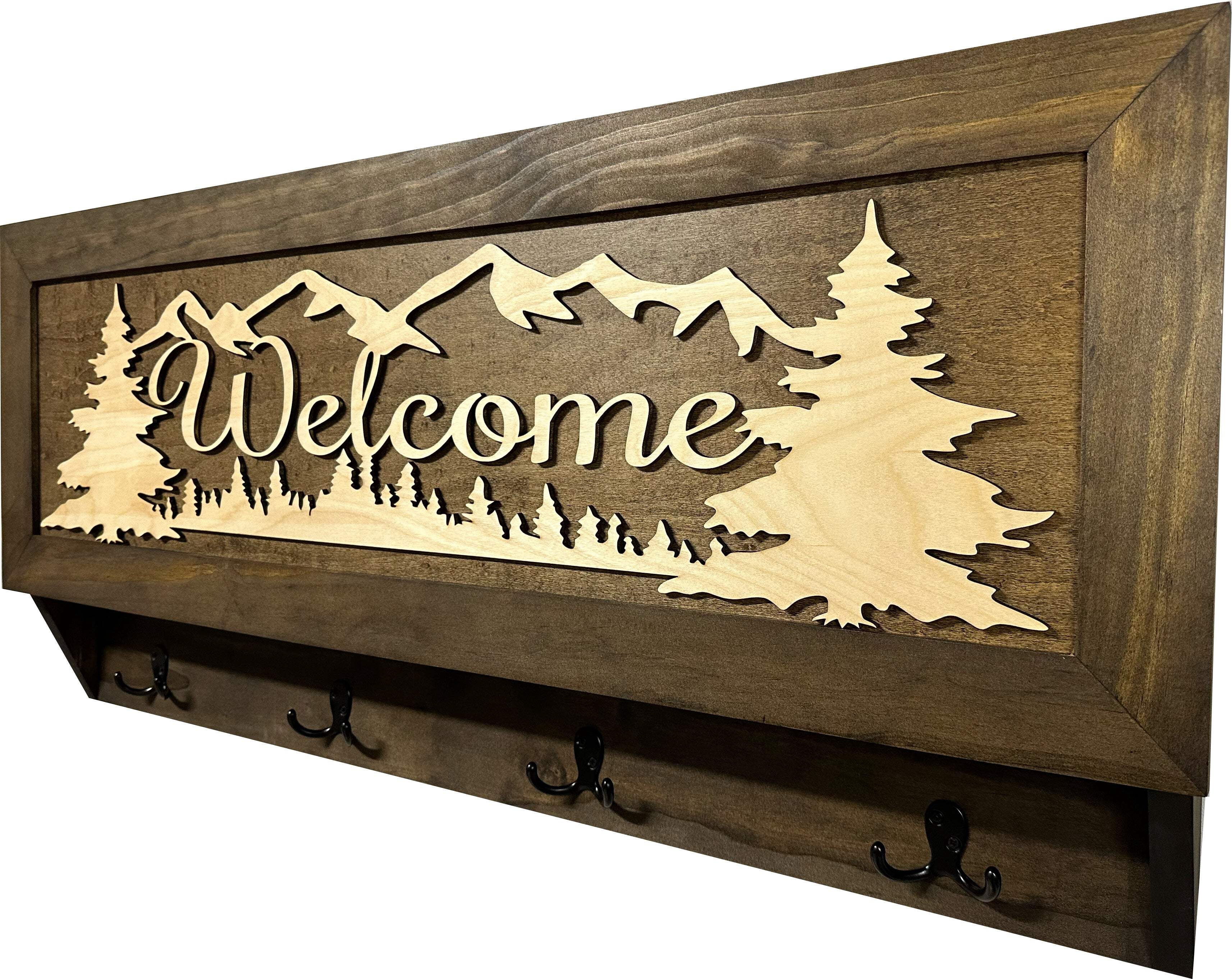 Coat Rack Hidden Gun Storage - Welcome by Bellewood Designs