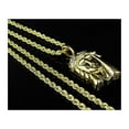 thumbnail image 5 of Mens/ Ladies 1/10th 10K Yellow Gold 2.5 MM Hollow Rope Chain Necklace 16-28 Ins, 5 of 7