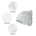 thumbnail image 3 of Lsque Household Appliances Pattern Knitted Beanie, Unisex Winter Hat, Knit Hat Winter Beanies Thick Fisherman Beanies Cuffed Plain Skull Caps, 3 of 6