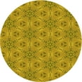 thumbnail image 1 of Ahgly Company Tapis Rond Lavable en Machine Intérieur Transitionnel Bisque Foncé Marron, 6 Pieds Rond, 1 of 7
