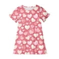thumbnail image 4 of Cethrio Kids Girls' Summer Nightgowns, Soft Comfy Ruffled Short Sleeve Sleep Dresses Multicolor Size 5T, 4 of 4