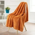 thumbnail image 3 of Home Soft Things Herringbone Faux Fur Throw - Burnt Orange - 50" x 60", 3 of 10