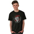 thumbnail image 4 of See You in Hell Skull Roses Tattoo Crew Neck Short Sleeve Graphic Tee Brisco Brands M, 4 of 5