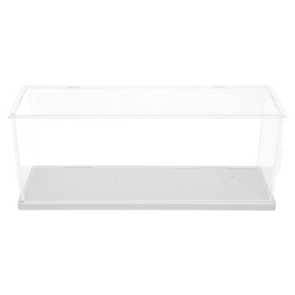 Homoyoyo Clear Acrylic Display Case for Collectibles with Oil-Resistant Coating and Storage Box