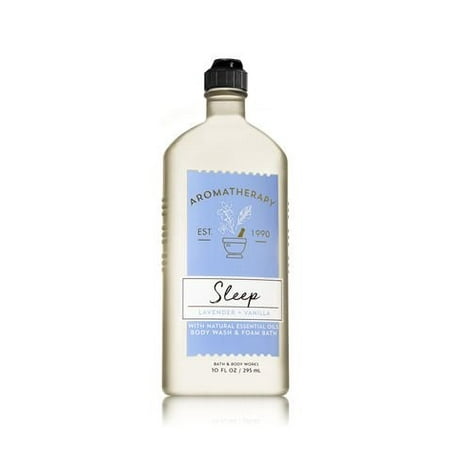 bath body aromatherapy lavender vanilla foam wash sleep oz works fl