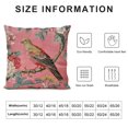 thumbnail image 5 of Awypu  Blush Pink Chinoiserie Flower Bird Farmhouse Throw Pillow Cushion Peacock Animal Asian Garden Floral Cushion Cover Chinoiserie Chic Asian Euro Sham Pillow 24x24in, 5 of 5