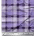 thumbnail image 1 of Soimoi Moss Georgette Fabric Gingham Check Print Fabric by The Yard 42 Inch Wide, 1 of 3