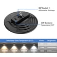 thumbnail image 4 of 2 Pack LED UFO High Bay Light Dimmable 4-Colour Selectable Black 12 in. 150-Watt Integrated 21000 Lumens, 4 of 5