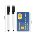 thumbnail image 3 of Magnetic Whiteboard Pen Erasable Marker, 48Pack Whiteboard Markers Dry Erase Marker with Eraser Cap Black, 3 of 7