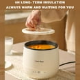thumbnail image 7 of Mini Rice Cooker, Personal Crock Pot, 1.8L Multifunctional Cooker for Rice Soup Steaming, Nonstick Pot with Timer & Auto Shutoff for Small Meals, 7 of 7