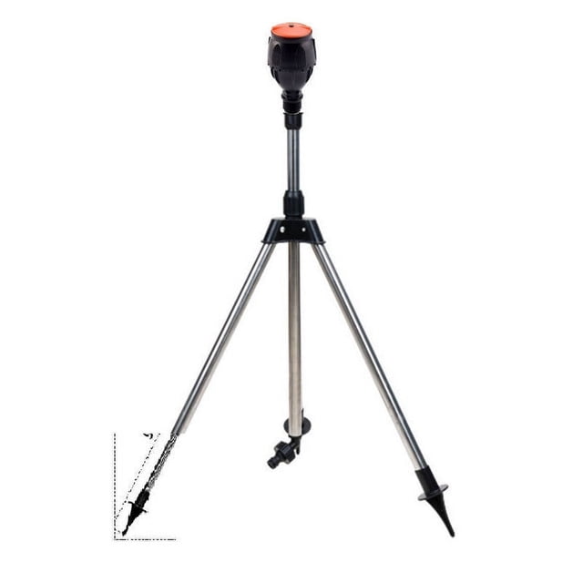 RoamHome Rotating pod Sprinkler - Stainless Steel 360° Automatic Irrigation System for Garden & Lawn, Durable Telescopic Design with Adjustable Spray Distance.